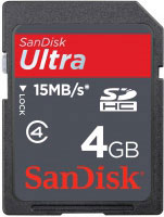 Sandisk Ultra SDHC 4GB (SDSDH-004G-U46)